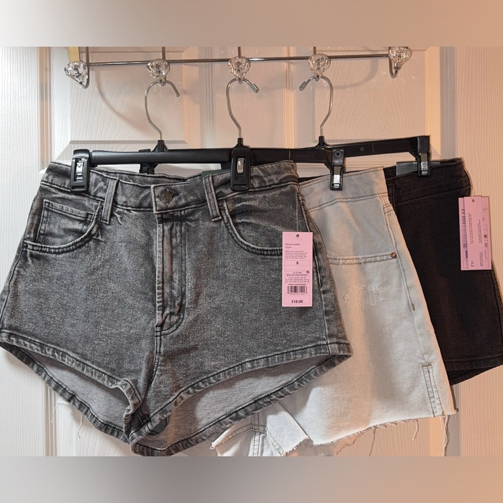 Bundle of 3 NWT Size 8 Denim shorts